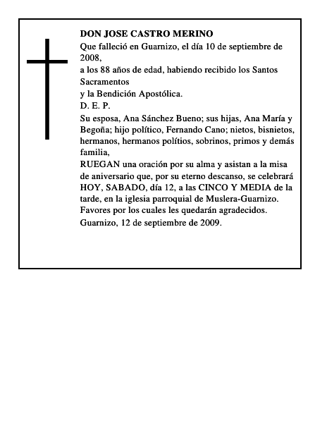 DON JOSE CASTRO MERINO