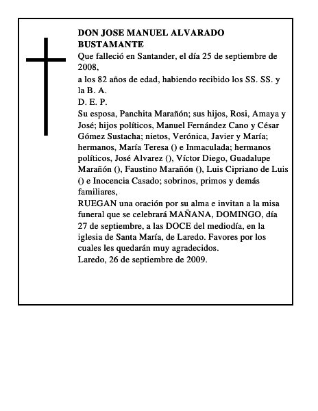 DON JOSE MANUEL ALVARADO BUSTAMANTE