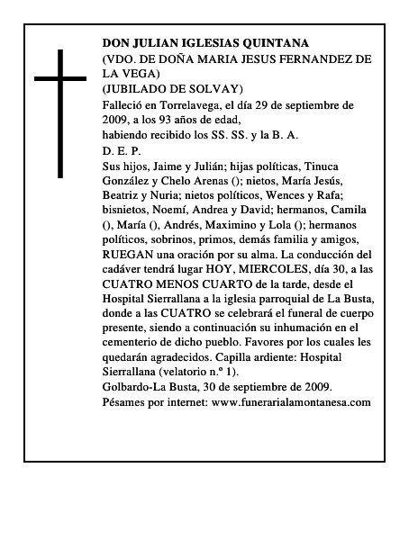 DON JULIAN IGLESIAS QUINTANA