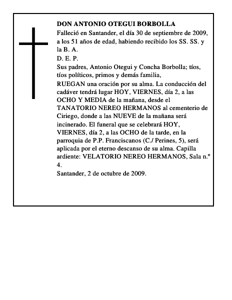 DON ANTONIO OTEGUI BORBOLLA