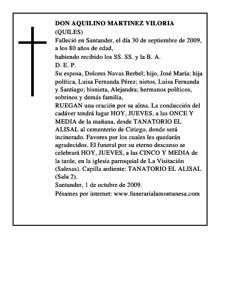 DON AQUILINO MARTINEZ VILORIA