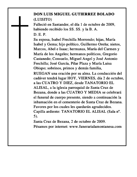 DON LUIS MIGUEL GUTIERREZ BOLADO