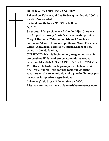 DON JOSE SANCHEZ SANCHEZ