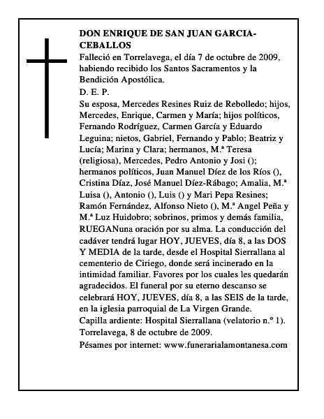 DON ENRIQUE DE SAN JUAN GARCIA-CEBALLOS