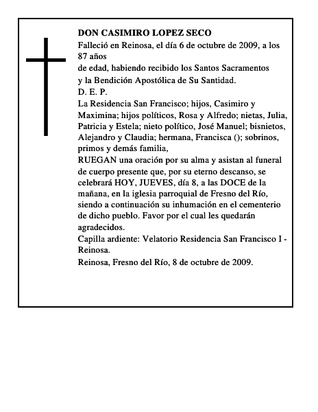 DON CASIMIRO LOPEZ SECO