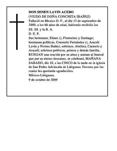 DON SENEN LAVIN ACEBO
