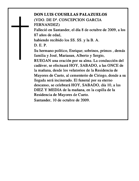 DON LUIS COUSILLAS PALAZUELOS