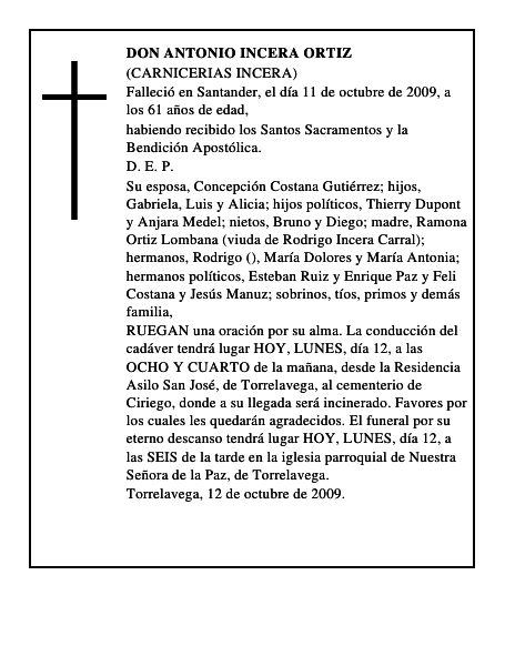 DON ANTONIO INCERA ORTIZ