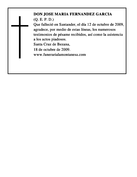 DON JOSE MARIA FERNANDEZ GARCIA