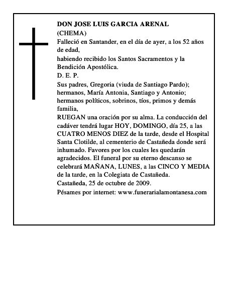 DON JOSE LUIS GARCIA ARENAL