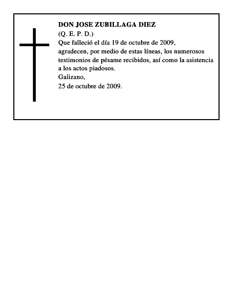 DON JOSE ZUBILLAGA DIEZ