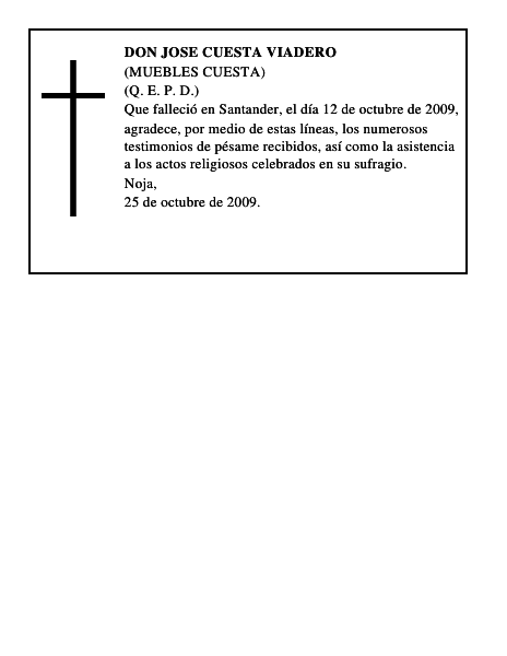 DON JOSE CUESTA VIADERO