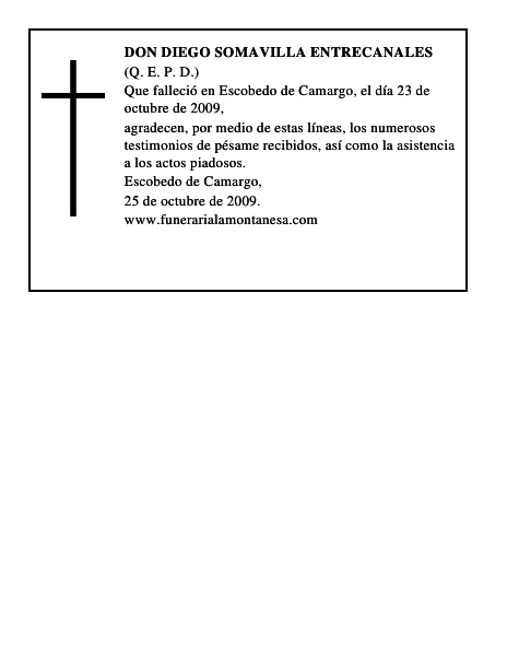 DON DIEGO SOMAVILLA ENTRECANALES