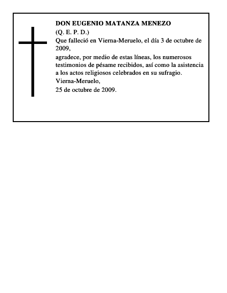 DON EUGENIO MATANZA MENEZO
