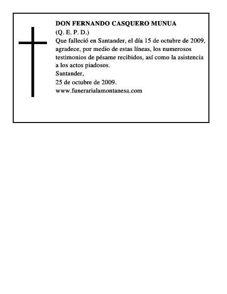 DON FERNANDO CASQUERO MUNUA