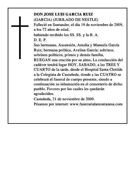 DON JOSE LUIS GARCIA RUIZ