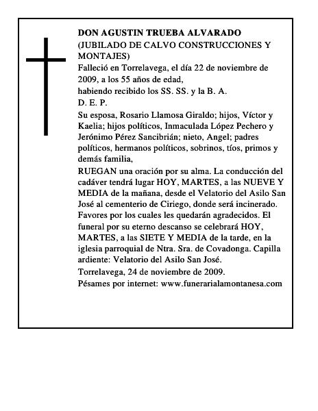 DON AGUSTIN TRUEBA ALVARADO