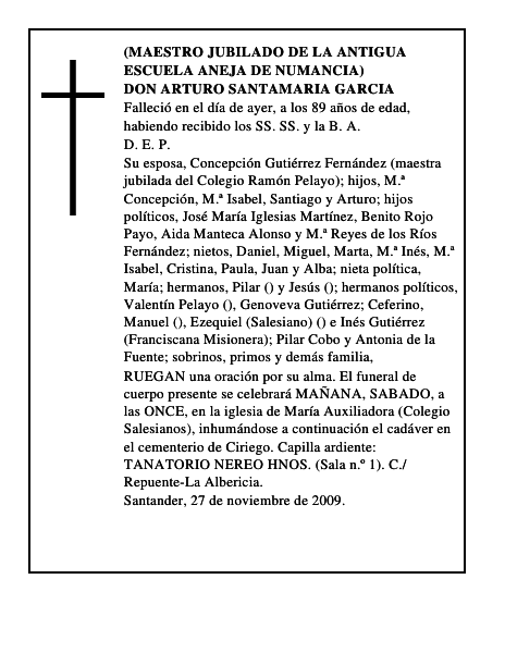 DON ARTURO SANTAMARIA GARCIA