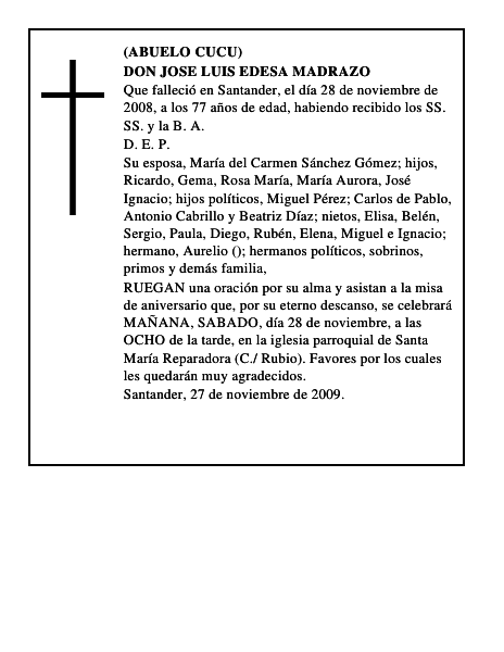 DON JOSE LUIS EDESA MADRAZO