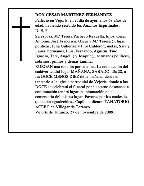 DON CESAR MARTINEZ FERNANDEZ