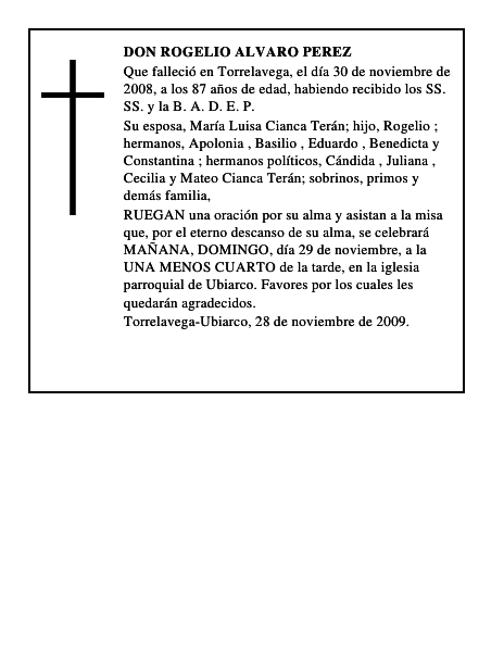 DON ROGELIO ALVARO PEREZ
