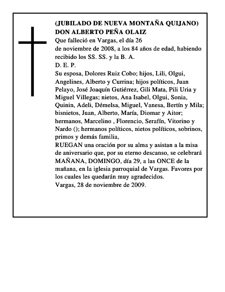 DON ALBERTO PEÑA OLAIZ