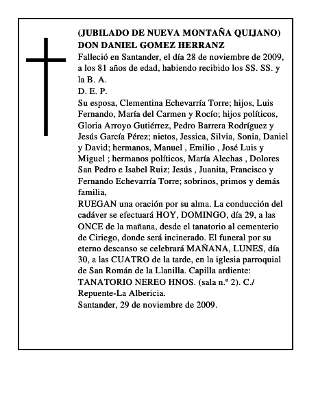 DON DANIEL GOMEZ HERRANZ