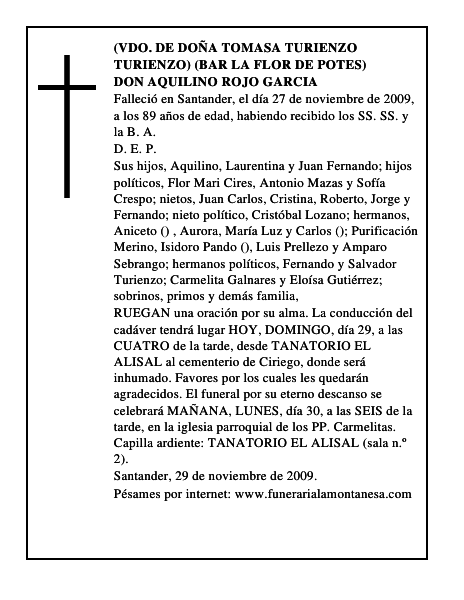 DON AQUILINO ROJO GARCIA