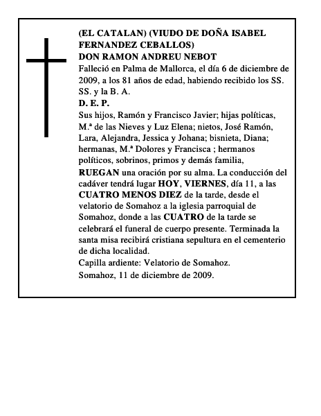 DON RAMON ANDREU NEBOT