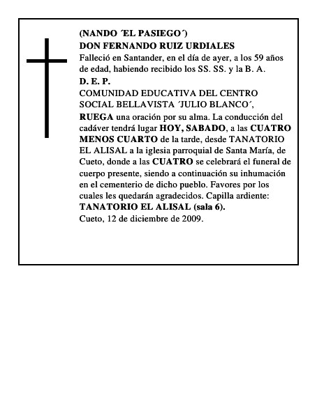 DON FERNANDO RUIZ URDIALES