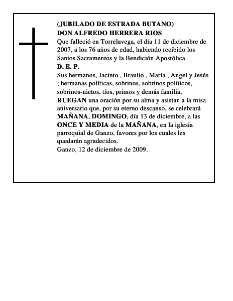 DON ALFREDO HERRERA RIOS