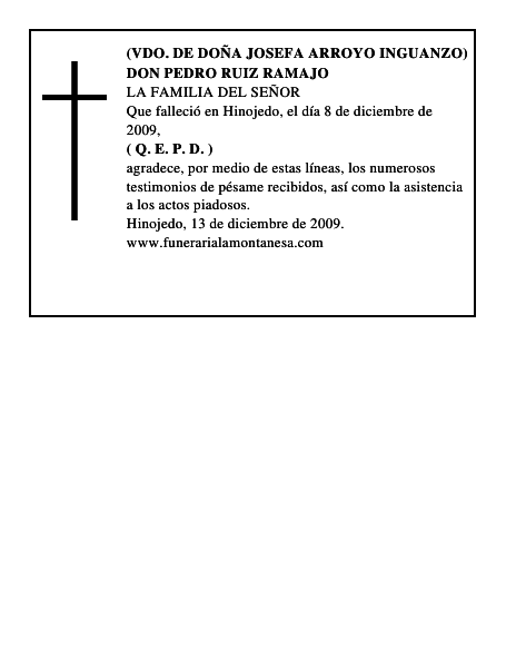 DON PEDRO RUIZ RAMAJO