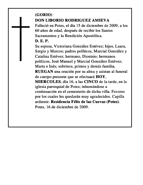 DON LIBORIO RODRIGUEZ AMIEVA