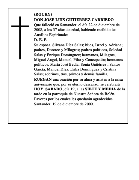 DON JOSE LUIS GUTIERREZ CARRIEDO