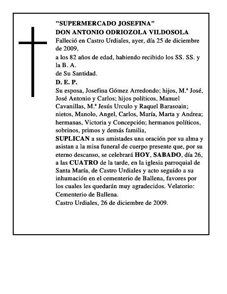 DON ANTONIO ODRIOZOLA VILDOSOLA