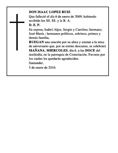 DON ISAAC LOPEZ RUIZ