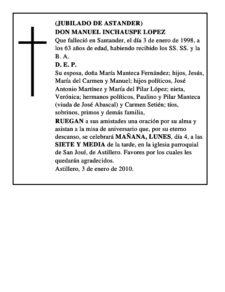 DON MANUEL INCHAUSPE LOPEZ