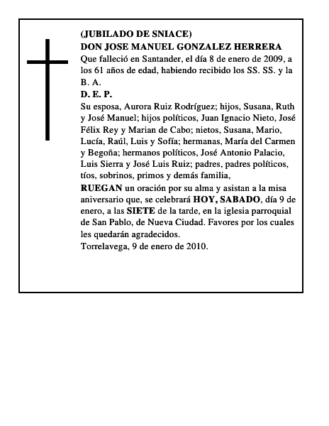 DON JOSE MANUEL GONZALEZ HERRERA