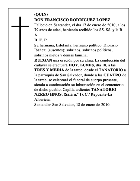 DON FRANCISCO RODRIGUEZ LOPEZ