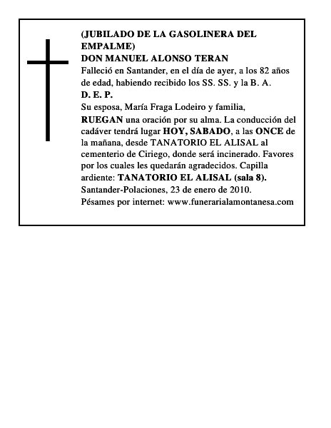 DON MANUEL ALONSO TERAN