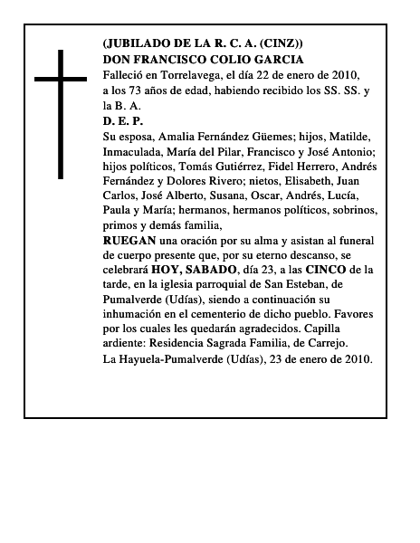DON FRANCISCO COLIO GARCIA