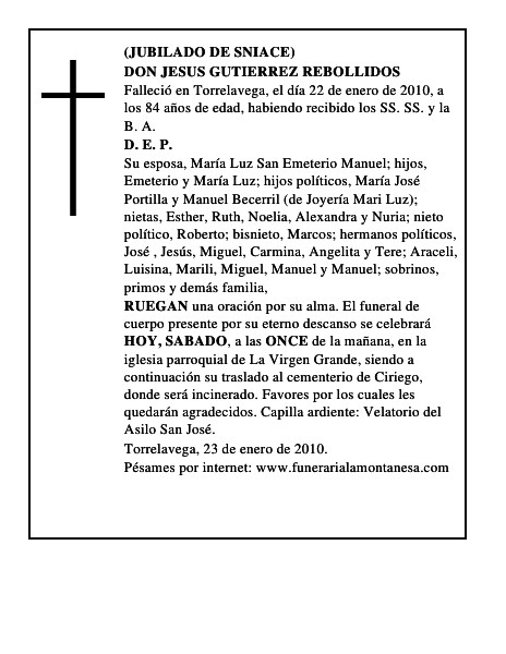 DON JESUS GUTIERREZ REBOLLIDOS