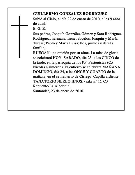 GUILLERMO GONZALEZ RODRIGUEZ