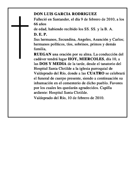 DON LUIS GARCIA RODRIGUEZ