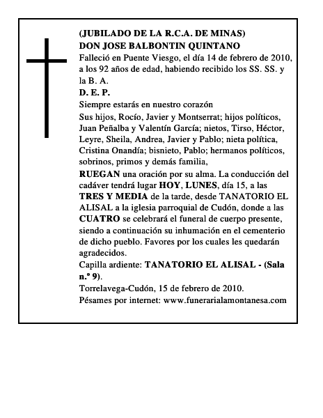 DON JOSE BALBONTIN QUINTANO