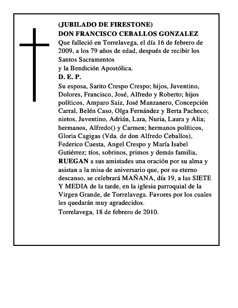 DON FRANCISCO CEBALLOS GONZALEZ