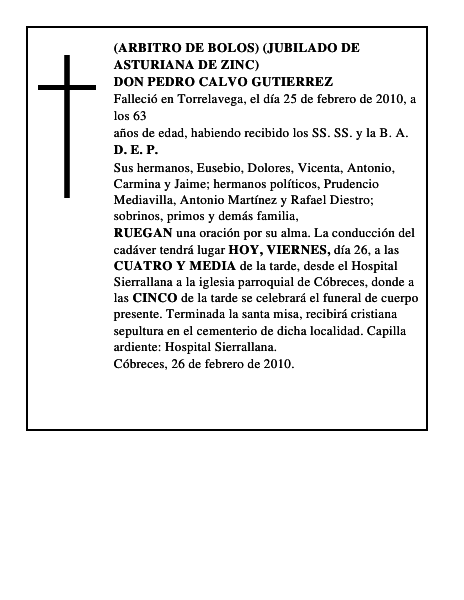 DON PEDRO CALVO GUTIERREZ