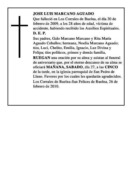 JOSE LUIS MARCANO AGUADO