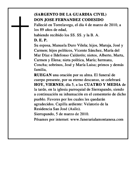 DON JOSE FERNANDEZ CODESIDO