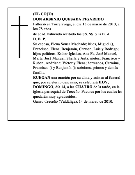 DON ARSENIO QUESADA FIGAREDO